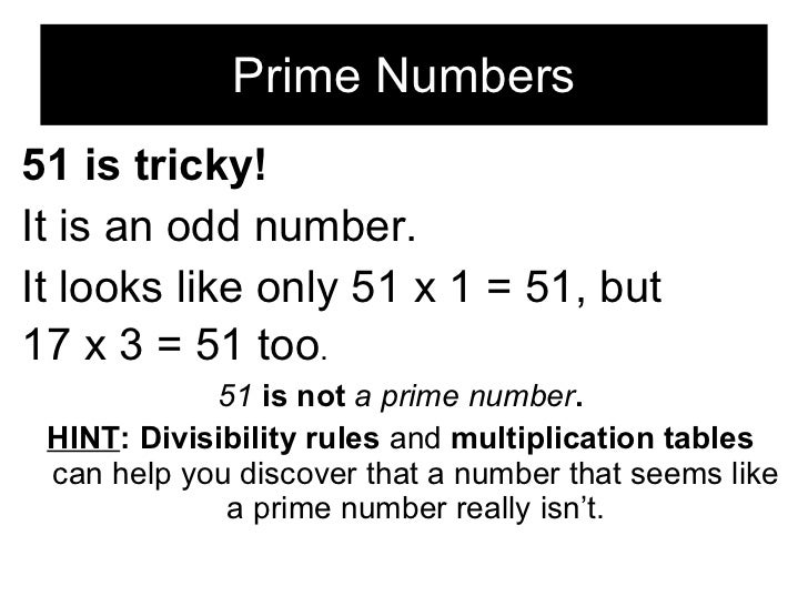 Prime Numbers