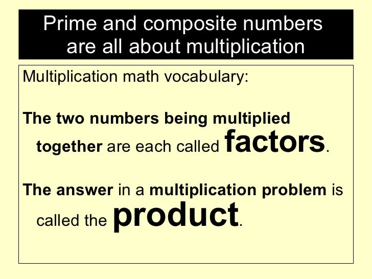 prime numbers