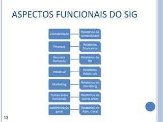 ASPECTOS FUNCIONAIS DO SIG 13 