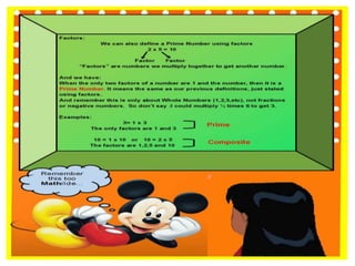 THE ADVENTURE OF MATHILDE (PRIME AND COMPOSITE NUMBERS) | PPT