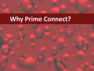 Why	Prime	Connect?
 