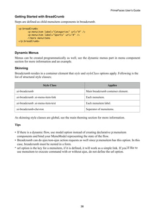 PrimeFaces User Guide 5.0 | PDF