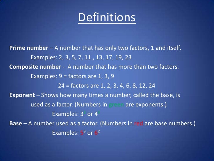 Prime factorization