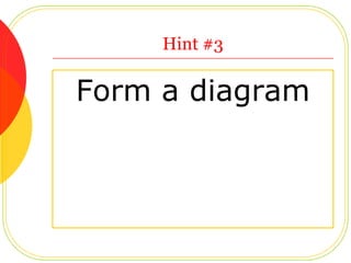 Hint #1 Find a relationship