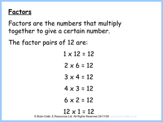 Prime Factors | PPT