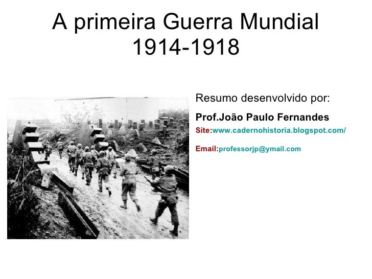 Primeira Guerra Mundial - Primeira Guerra Mundial 1 728 