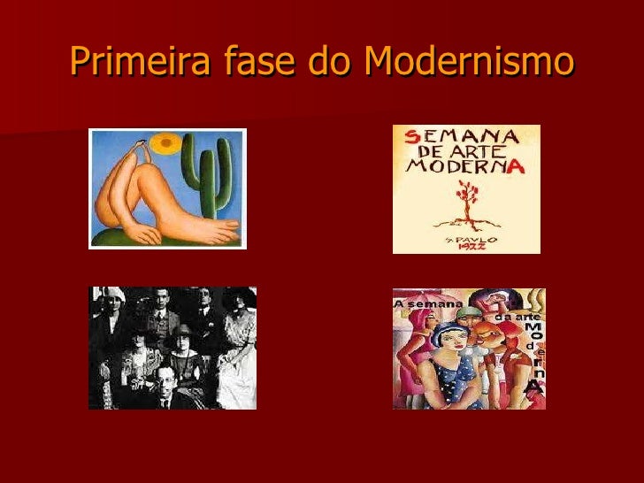 Primeira fase do modernismo