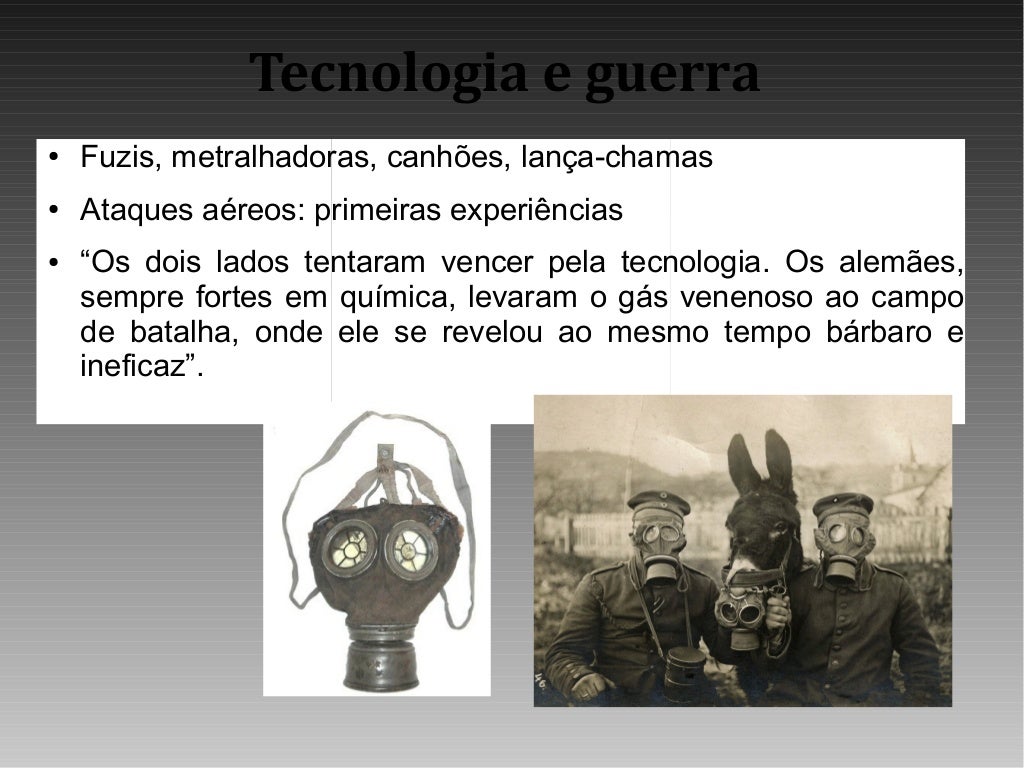 Primeira guerra mundial estratégia e tecnologia