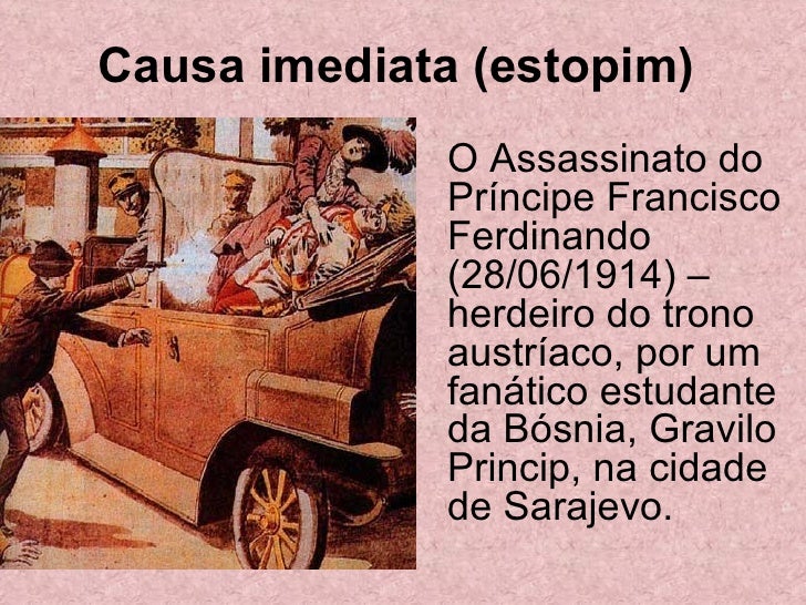 Quais As Causas Que Levaram A Primeira Guerra Mundial
