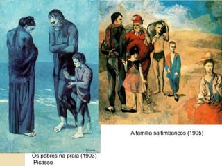 Os pobres na praia (1903)
Picasso
A família saltimbancos (1905)
 