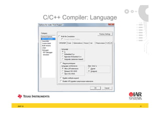 C/C++ Compiler: Language




2007-12                              11
 