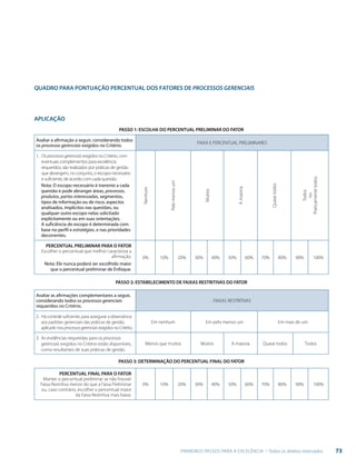 73PRIMEIROS PASSOS PARA A EXCELÊNCIA - Todos os direitos reservados
 