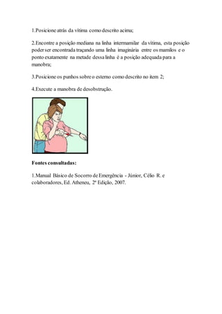 Primeiros socorros manobra de heimlich | DOCX