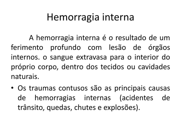 Primeiros socorros (PRS 71) - Hemorragia | PDF