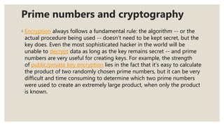 Cryptography Prime Number Examples Prime number generation | PPTX