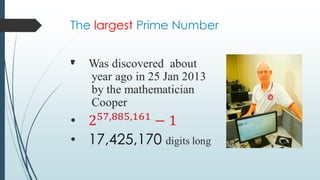 The largest Prime Number

 
