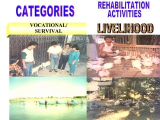 VOCATIONAL/ SURVIVAL CATEGORIES LIVELIHOOD REHABILITATION ACTIVITIES 