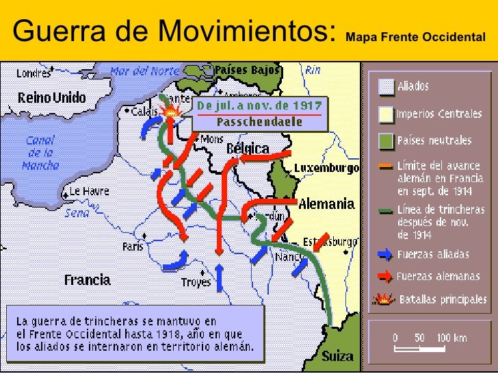 Resultado de imagen de primera guerra mundial guerra de movimientos
