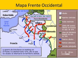 Mapa Frente Occidental
 