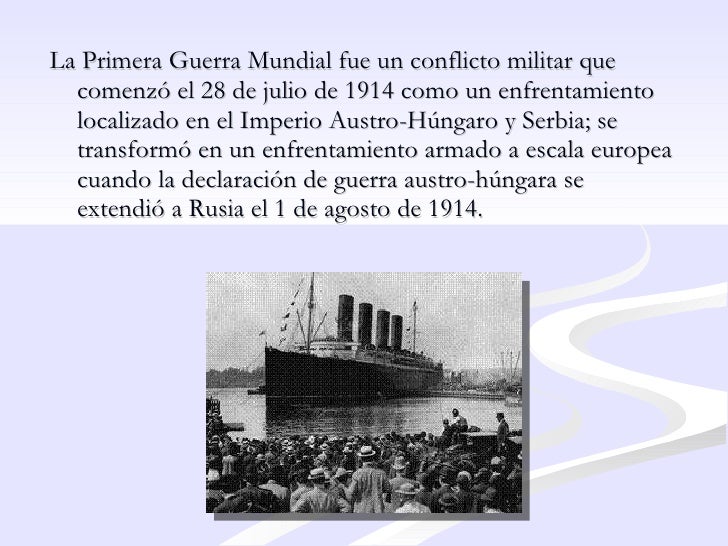 Primera Guerra Mundial