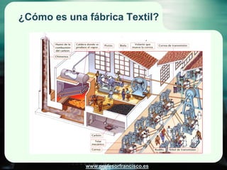 ¿Cómo es una fábrica Textil?




             www.profesorfrancisco.es
 