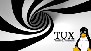 TUX

ABRIENDO VENTANAS
Linux en la Electrónica

 
