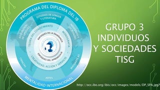 GRUPO 3
INDIVIDUOS
Y SOCIEDADES
TISG
http://occ.ibo.org/ibis/occ/images/models/DP_SPA.jpg?v
 