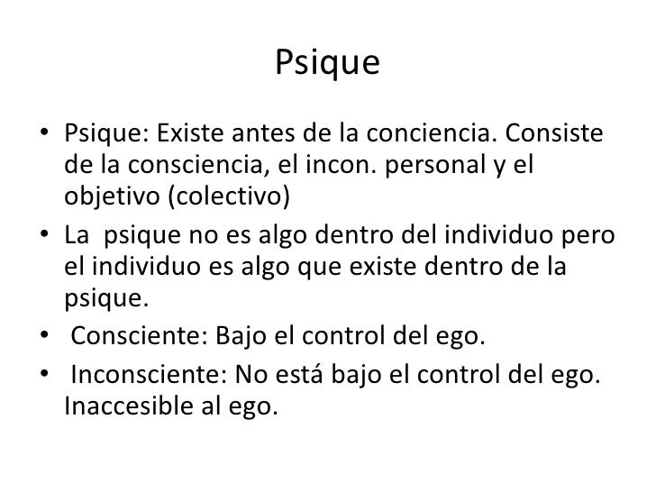 Conceptos fundamentales de la Psicología de Jung