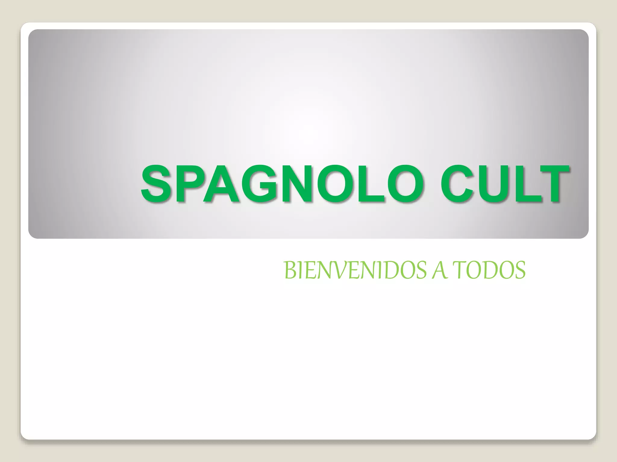 Primera clase de espanol | PPT