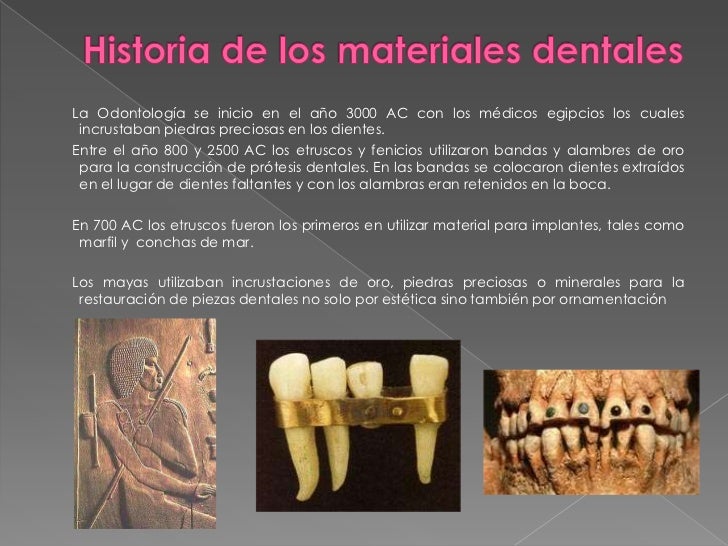 Primera clase de materiales dentales