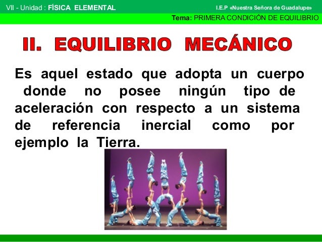 Ejemplos De La Primera Condicion De Equilibrio es.slideshare.net