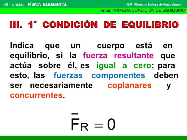 Ejemplos De La Primera Condicion De Equilibrio es.slideshare.net