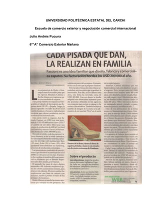 UNIVERSIDAD POLITÉCNICA ESTATAL DEL CARCHI

   Escuela de comercio exterior y negociación comercial internacional

Julio Andrés Pucuna

6°”A” Comercio Exterior Mañana
 