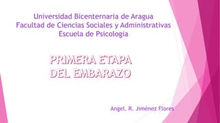Universidad Bicenternaria de Aragua 
Facultad de Ciencias Sociales y Administrativas 
Escuela de Psicologia 
Angel. R. Jiménez Flores 
 