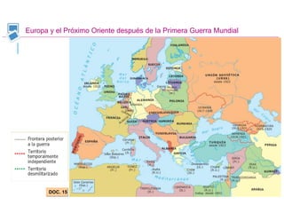Europa y el Próximo Oriente después de la Primera Guerra Mundial
DOC. 15
 