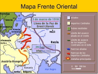 Mapa  Frente Oriental 