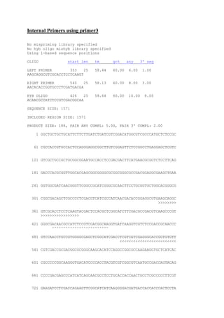 primer analysis.pdf | Genetics | Science