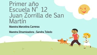 Primer año
Escuela N° 12
Juan Zorrilla de San
Martín
Maestra Marcelina Carreras
Maestra Dinamizadora : Sandra Toledo
 