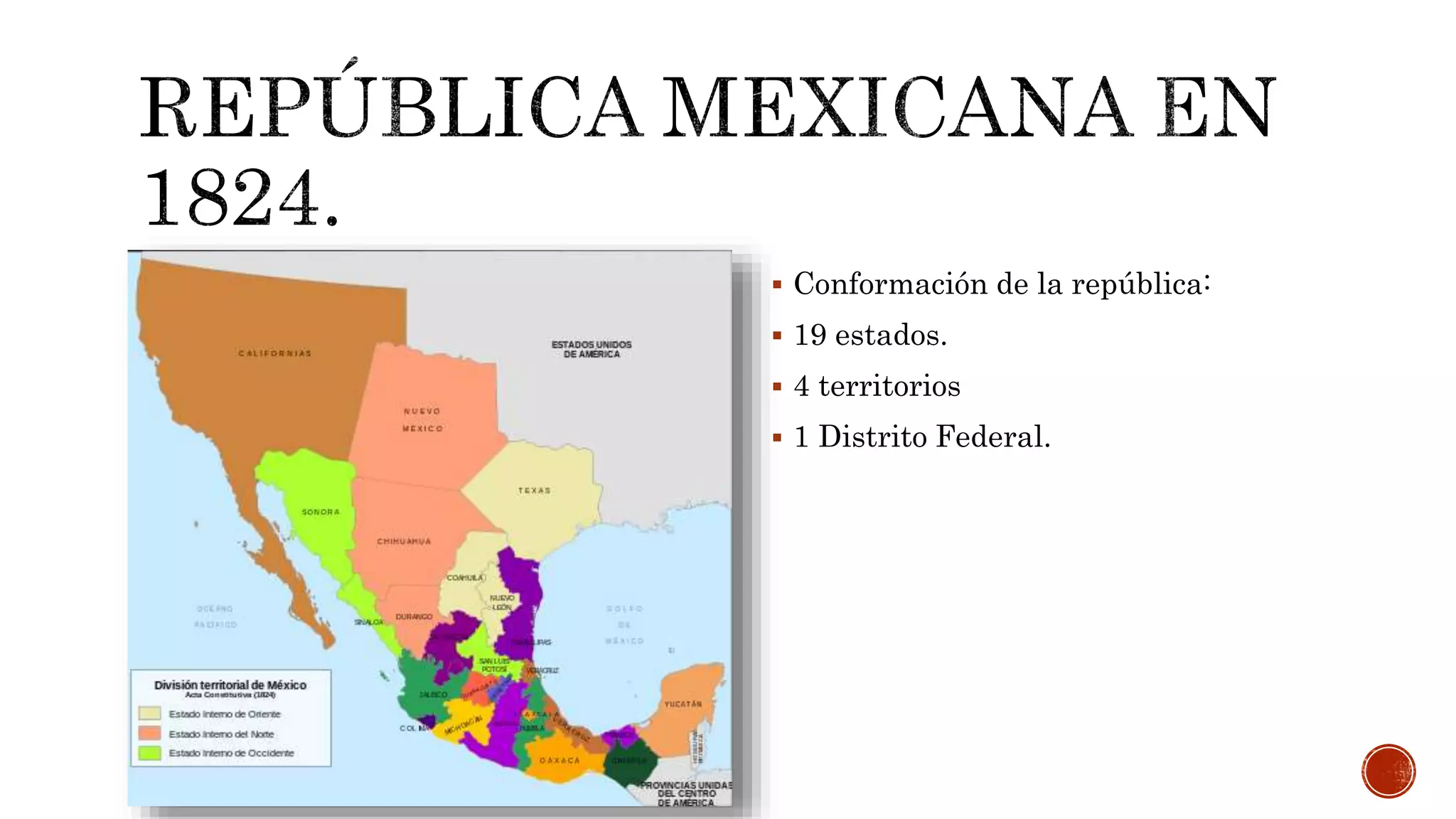 Primera republica federal y la constitucional de 1824 | PPT