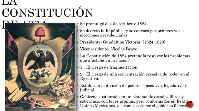 Primera republica federal y la constitucional de 1824 | PPTX
