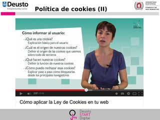 Política de cookies (II)
 