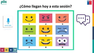 ¿Cómo llegan hoy a esta sesión?
 