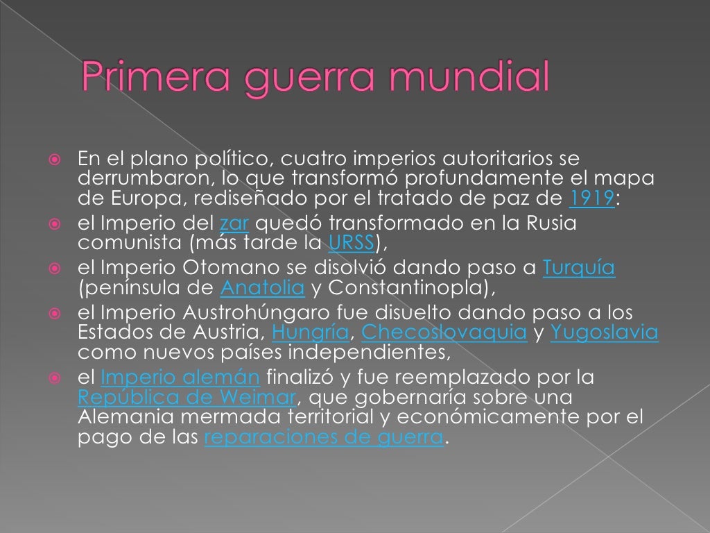 Ensayo De La Primera Y Segunda Guerra Mundial