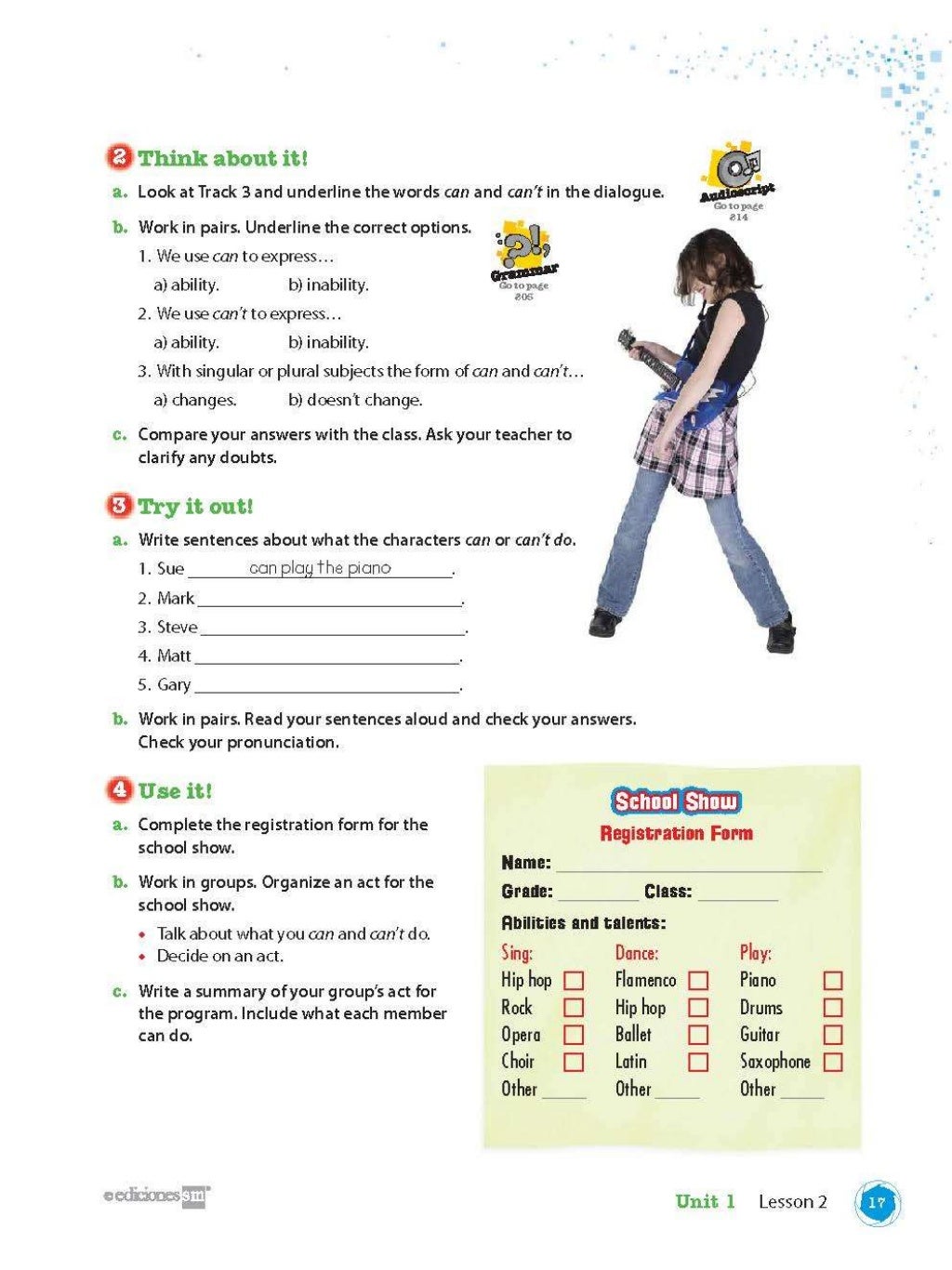 Primer bloque segundo grado ingles