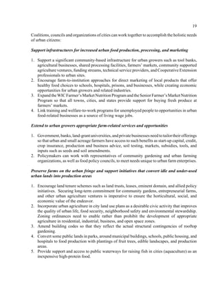 Urban Agriculture and Community Food Security in the United States | PDF