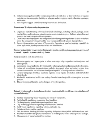 Urban Agriculture and Community Food Security in the United States | PDF