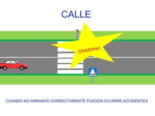 CALLE  CUANDO NO MIRAMOS CORRECTAMENTE PUEDEN OCURRIR ACCIDENTES CRASHHH 