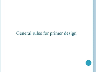 Primer designing | PPTX