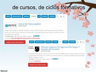 de cursos, de ciclos formativos
 
