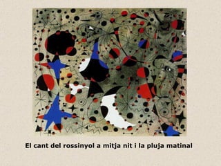 El cant del rossinyol a mitja nit i la pluja matinal 